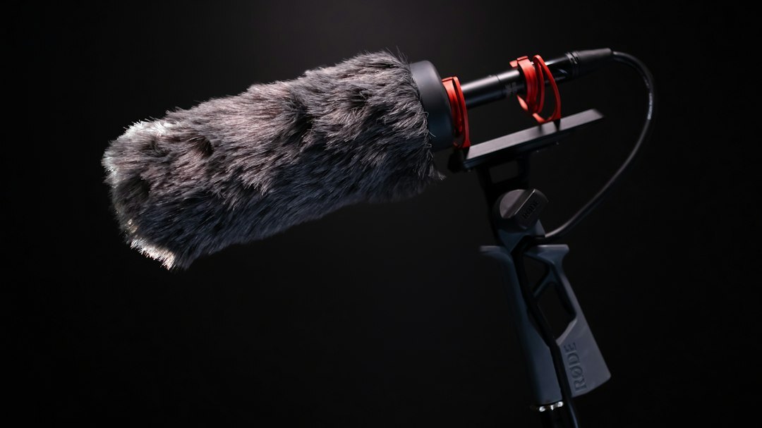 Microphone and recording equipment used for broadcast journalism